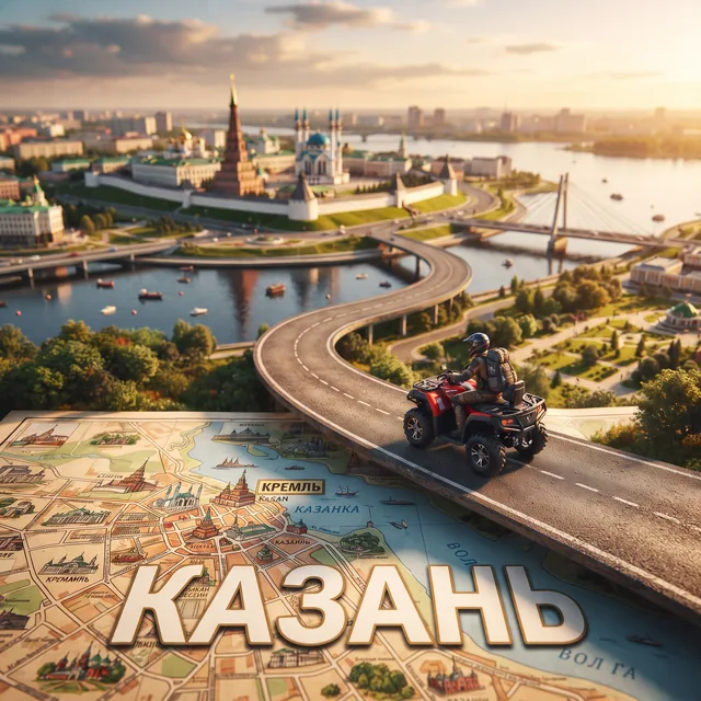 Пример результата: Тилт-шифт миниатюра города с картой (Nano Banana Pro)