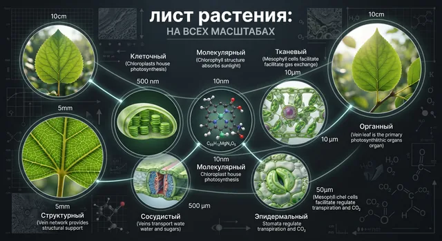 Пример результата: Научная инфографика с зумом объекта (Nano Banana Pro)