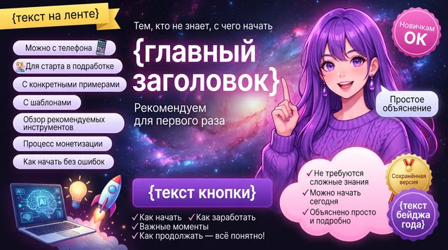 Пример результата: Дизайн тематического постера (Nano Banana Pro)