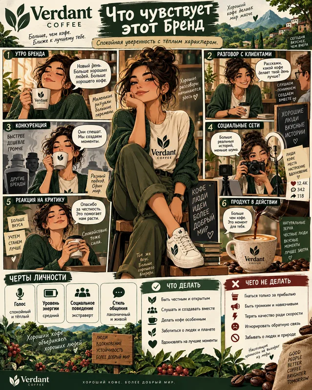Пример результата: Комисс-инфографика характера бренда (GPT Image 2)