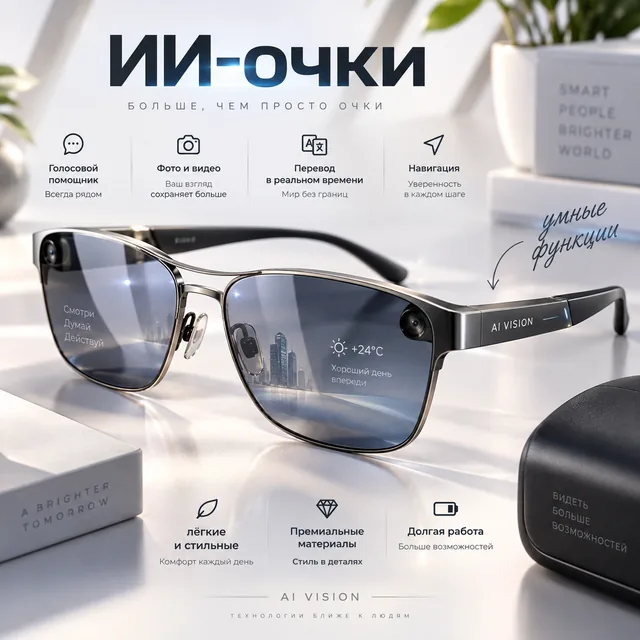 Пример результата: ИИ-очки: карточка для интернет-магазина (GPT Image 2)