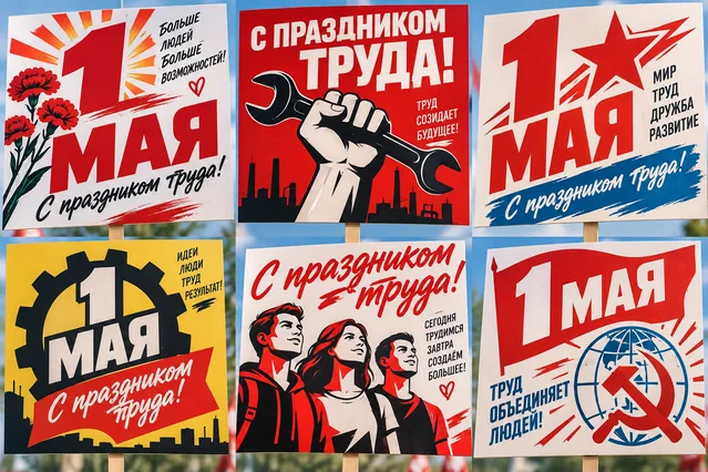 Пример результата: Дизайн ручных табличек к 1 мая (GPT Image 2)