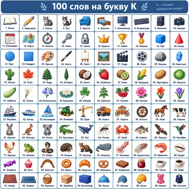 Пример результата: Сетка объектов на букву [буква] (GPT Image 2)