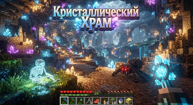 Пример результата: Скриншот игрового интерфейса воксельной игры (Nano Banana Pro)