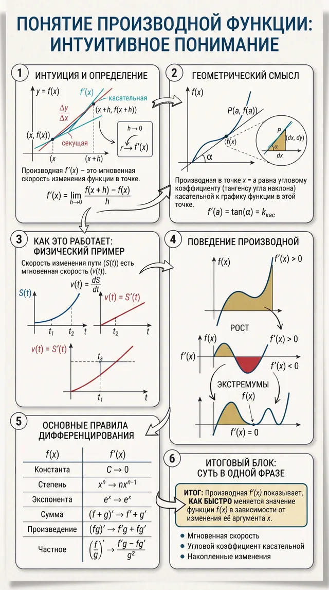 Пример результата: Инфографика по математической концепции (Nano Banana Pro)