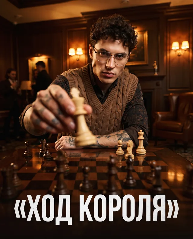 Пример результата: Люксовая реклама мужской одежды в шахматном стиле (Nano Banana Pro)