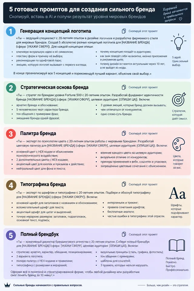 Пример результата: Логотип и айдентика бренда (GPT Image 2)