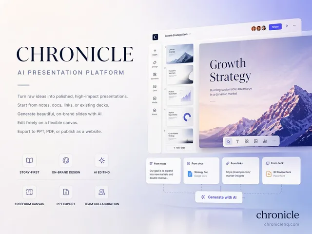 Пример результата: Премиальная обложка презентации Chronicle 4:3