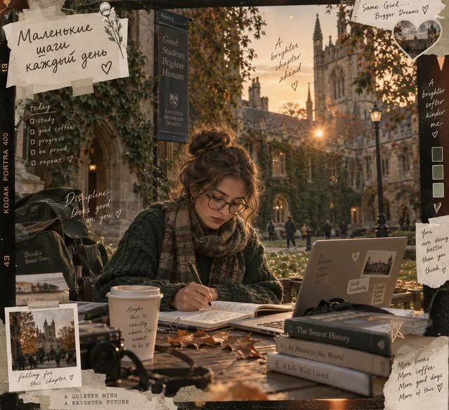 Пример результата: Cozy Academia: уютный учебный дневник (GPT Image 2)