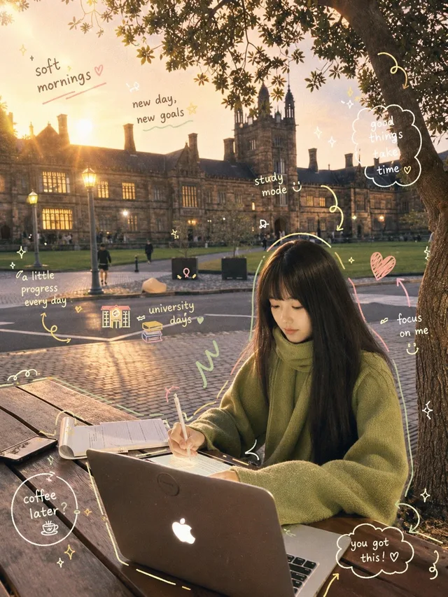 Пример результата: Cozy Academia: уютный учебный дневник