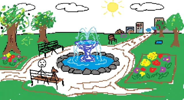 Пример результата: Неуклюжая перерисовка в стиле MS Paint (Nano Banana Pro)