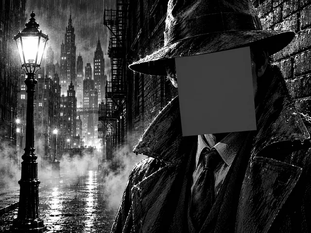 Пример результата: Нуар-иллюстрация детектива в дождливом переулке (GPT Image 2)