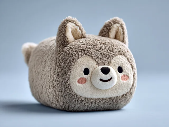 Пример результата: Плюшевый волк в стиле Tsum Tsum