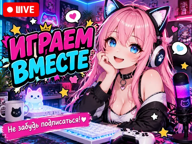 Пример результата: Аниме-превью стрима с VTuber-персоной (GPT Image 2)