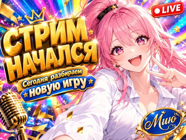 Пример результата: Аниме-иллюстрация для VTuber (GPT Image 2)