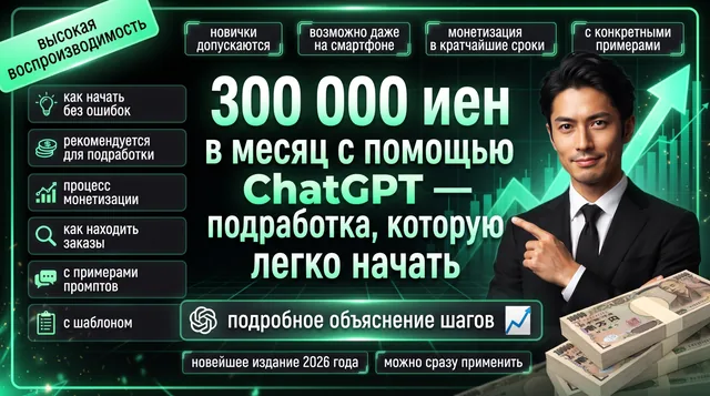 Пример результата: Обложка YouTube для заработка на ChatGPT (Nano Banana Pro)