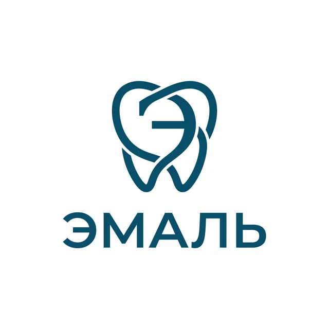 Логотип стоматологии «Эмаль», стиль: Монограмма