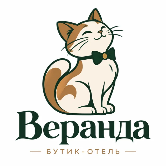 Логотип гостиницы «Веранда», стиль: Маскот