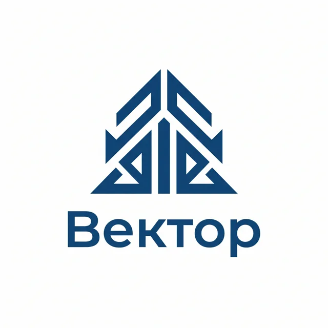 Логотип IT-стартапа «Вектор», стиль: Абстрактный