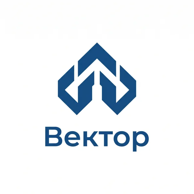 Логотип IT-стартапа «Вектор», стиль: Абстрактный