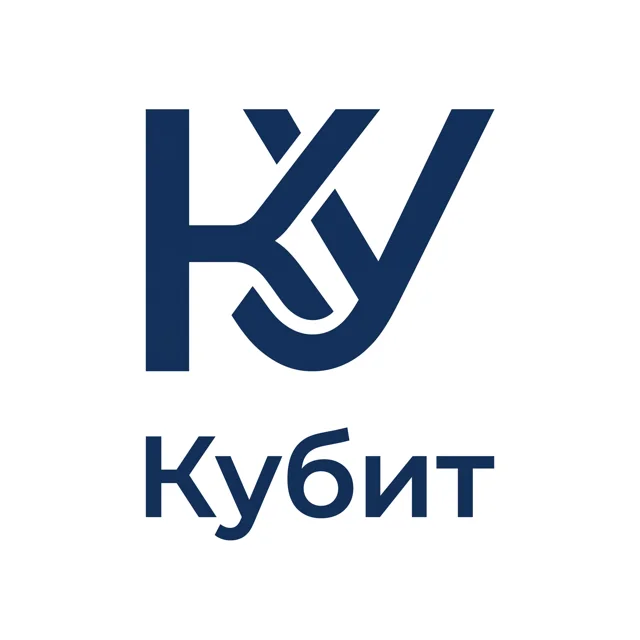 Логотип IT-стартапа «Кубит», стиль: Монограмма