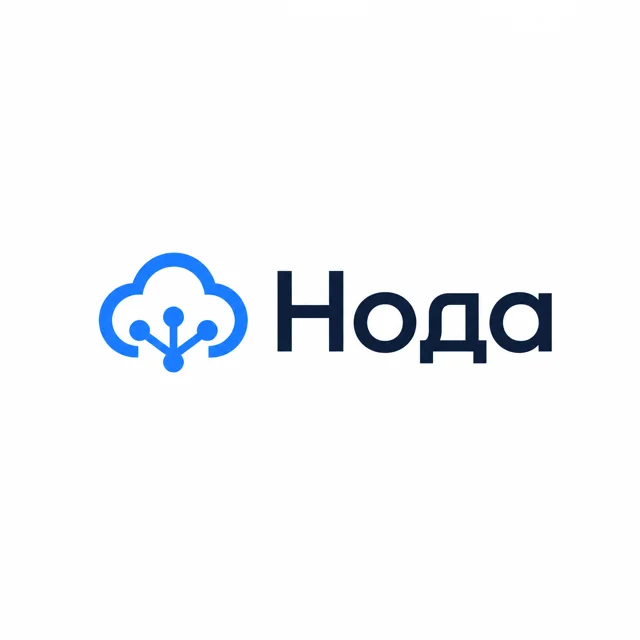 Логотип IT-стартапа «Нода», стиль: Шрифтовой