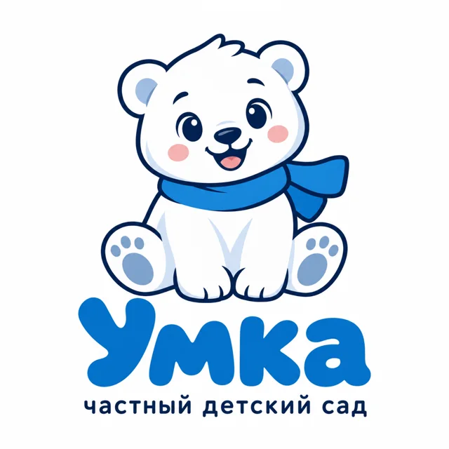Логотип детского сада «Умка», стиль: Маскот