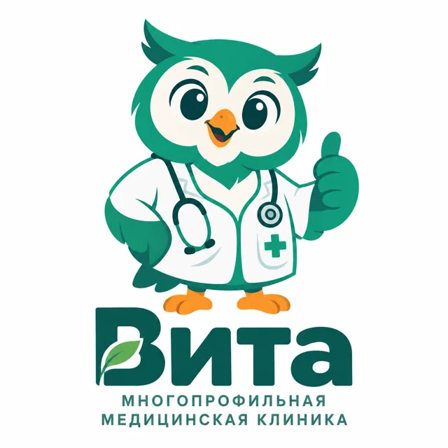 Логотип медицинской клиники «Вита», стиль: Маскот