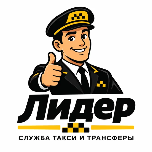 Логотип такси «Лидер», стиль: Маскот